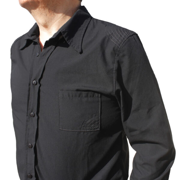 Camisa Manga Larga NERVE negra - Imagen 4