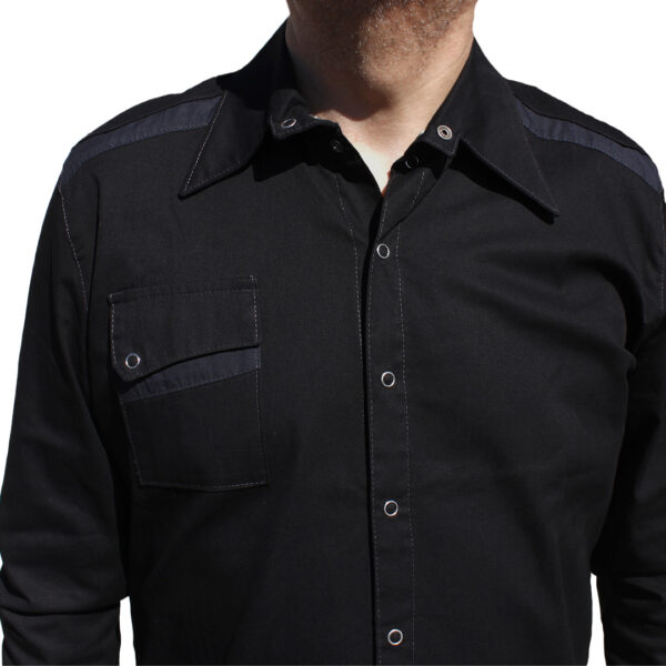 Camisa hombre DOLBY negra manga larga - Imagen 5