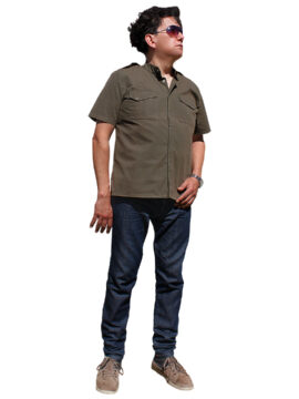 Camisa FRONT manga corta