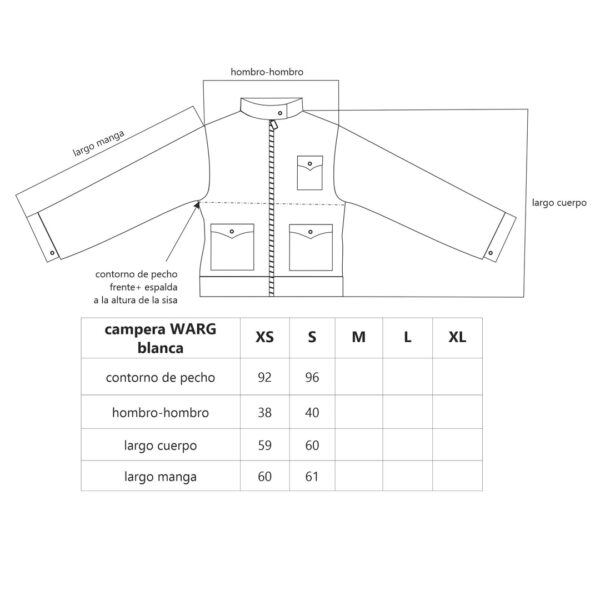 Campera WARG Blanca - Imagen 9